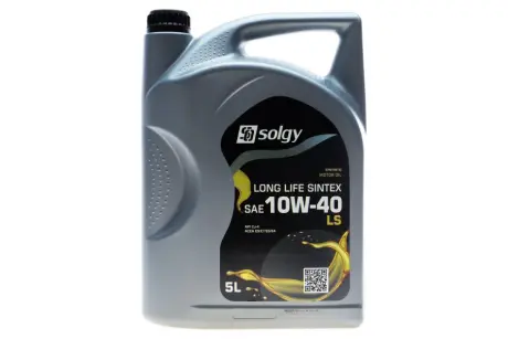 Масло 10W40 LONG LIFE SINTEX LS (5L) (MB 228.51/MB 228.31/ACEA E4/E6/E7/E9) SOLGY Solgy 504037