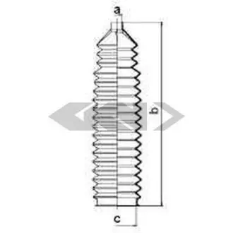 Пильовик рульового механізма GKN SPIDAN 83600