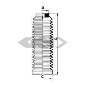 Пильовик рульового механізма GKN SPIDAN 83684