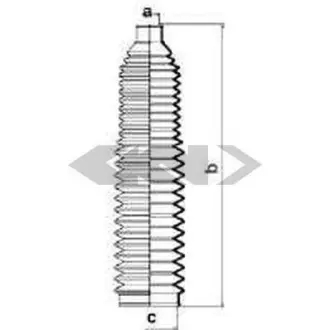 Пильовик рульового механізма GKN SPIDAN 83686