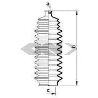Пильовик рульового механізма GKN SPIDAN 83820
