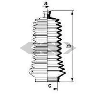 Пильовик рульового механізма GKN SPIDAN 83846