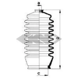 Пильовик рульового механізма GKN SPIDAN 83866