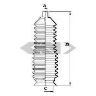 Пильник рул. тяги FORD/MAZDA Probe/626 "1,6-2,5 "82-02 ="" SPIDAN 83872