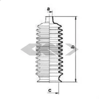 Пильовик рульового механізма GKN SPIDAN 83877