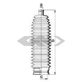 Чохол захисний лів/прав (довжина225мм 13мм/46мм) VOLVO 850, C70 I, S60 I, S70, S80 I, S90 I, V70 I, V90 I, XC70 I 2.0-3.0 06.91-04.10 0.083880 SPIDAN 83880