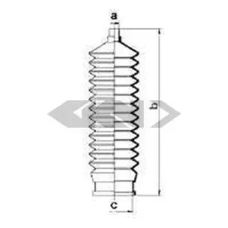 Пильовик рульового механізма GKN SPIDAN 83888
