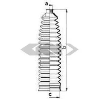 Пильовик рульового механізма GKN SPIDAN 83892