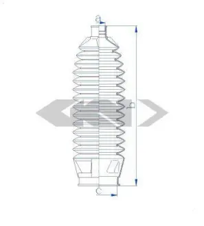 Пильовик рульового механізма GKN SPIDAN 83929
