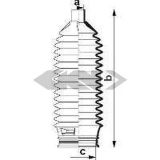 Чохол захисний лів/прав (довжина178мм 14мм/47мм) HYUNDAI ACCENT II, ACCENT III, GETZ, I10 I, MATRIX KIA CERATO II, CERATO KOUP II, PICANTO I, PICANTO II, RIO II 1.0-2.0 06.01-05.18 0.084032 SPIDAN 84032