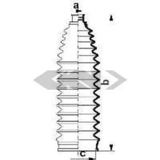 Пильовик рульового механізма GKN SPIDAN 84054