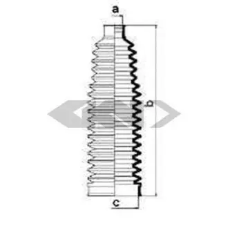 Пильовик рульового механізма GKN SPIDAN 84076