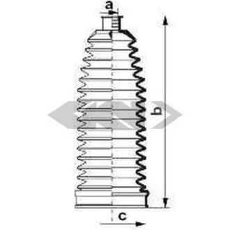 Чохол захисний лів/прав (довжина195мм 16мм/66мм) IVECO DAILY VI AUDI Q7 BMW 5 (E60), 5 (E61), 5 (F10), 5 (F11), 5 GRAN TURISMO (F07), 6 (E63), 6 (E64), 6 (F12), 6 (F13) 2.0-Electric 12.01- 0.084078 SPIDAN 84078