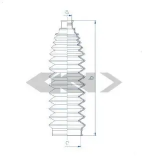 Пильовик рульового механізма GKN SPIDAN 84125