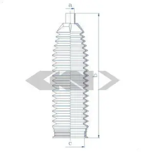 Пильовик рульового механізма GKN SPIDAN 84172
