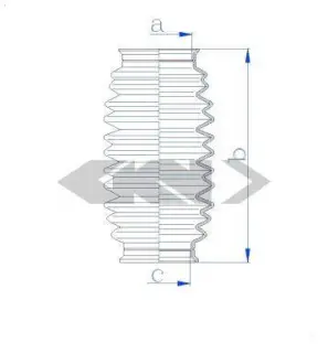 Пильовик рульового механізма GKN SPIDAN 84178