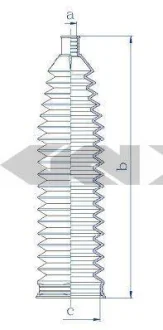 Чохол захисний лів/прав (довжина211мм 15мм/53мм) OPEL ASTRA G, ASTRA G CLASSIC, ASTRA H, ASTRA H CLASSIC, ASTRA H GTC, MERIVA B, ZAFIRA A, ZAFIRA B 1.2-2.2D 02.98- 0.084218 SPIDAN 84218