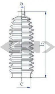 Пильовик рульового механізма GKN SPIDAN 84224