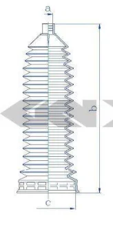 Чохол захисний лів/прав (довжина197мм 14мм/63мм) MERCEDES A (W168), CLS (C218), E T-MODEL (S210), E (VF210), E (W210), GLK (X204), S (W222, V222, X222), SPRINTER 2-T (B901, B902) 1.4-5.5 01.95-07.20 0.084227 SPIDAN 84227