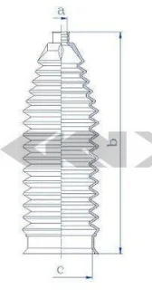 Чохол захисний лів/прав (довжина175мм 16мм/54мм) HYUNDAI GRAND SANTA FÉ, SANTA FÉ III KIA SORENTO II 2.0D-3.5 06.09-12.18 0.084232 SPIDAN 84232