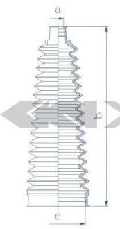 Чохол захисний лів/прав (довжина182мм 16мм/60мм) LEXUS CT, HS TOYOTA AURIS, COROLLA, MIRAI, PRIUS, PRIUS PLUS 1.2-Electric 10.06- 0.0 SPIDAN 84251