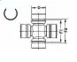 Хрестовина 25,0x40,0 DAIHATSU/NISSAN/SUZUKI Terios/Pick Up/SJ410 "0,8-2,7 "79>> ="" SPIDAN U184 (фото 2)