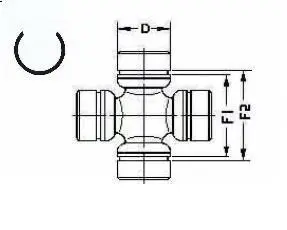 A_Хрестовина 29,5x82.5 TY3 SMN ** MERC - знято з виробництва ="" SPIDAN U615