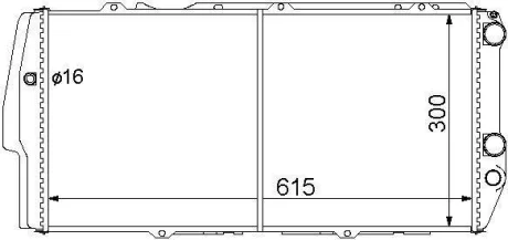 Радіатор охолодження AUDI 100 C3 (1982) 100 2.3 STARLINE AI2020