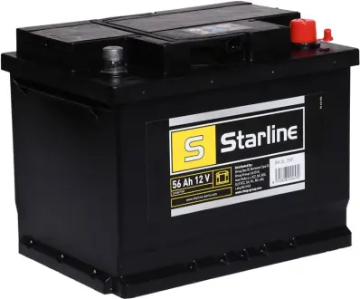 Акумулятор, R"+" 56Ah, En480 (246 x 175 x 190) правий "+", B13 STARLINE BA SL 55P