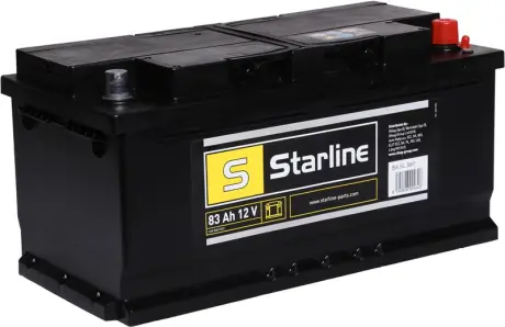 Акумулятор, R"+" 83Ah, En720 (353 x 175 x 190) правий "+", B13 STARLINE BA SL 88P