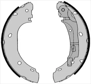 Гальмівні колодки барабанні STARLINE BC 08540