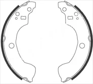Гальмiвнi колодки барабаннi, к STARLINE BC08870