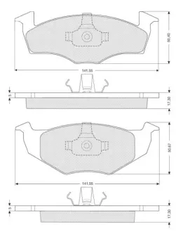 Гальмівні колодки дискові STARLINE BD S006S