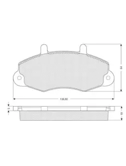 Гальмівні колодки дискові STARLINE BD S039