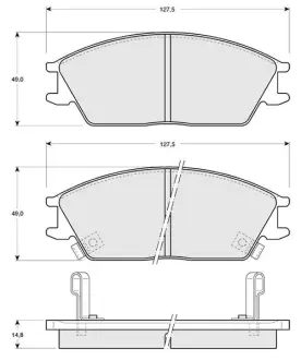 Гальмівні колодки дискові STARLINE BD S047