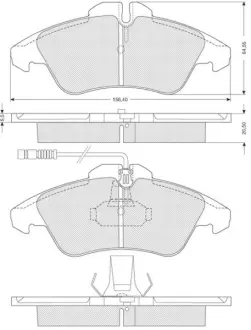 Гальмівні колодки дискові STARLINE BD S054