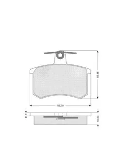 Гальмівні колодки дискові STARLINE BD S080