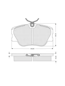 Гальмівні колодки дискові STARLINE BD S104