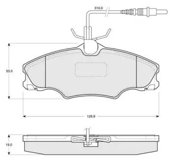 Гальмівні колодки дискові STARLINE BD S128