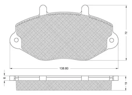 Гальмівні колодки дискові STARLINE BD S137