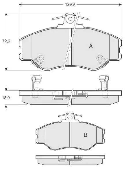 Гальмівні колодки дискові STARLINE BD S171 (фото 1)