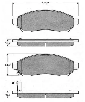 Гальмівні колодки дискові STARLINE BD S199