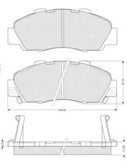 Гальмівні колодки дискові STARLINE BD S214