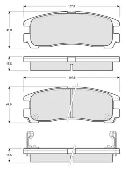 Гальмівні колодки дискові STARLINE BD S230