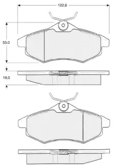 Гальмівні колодки дискові STARLINE BD S319
