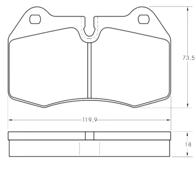 Гальмівні колодки дискові STARLINE BD S351