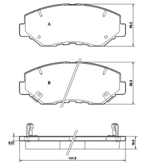 Гальмівні колодки дискові STARLINE BD S356