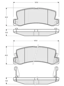 Гальмівні колодки дискові STARLINE BD S425