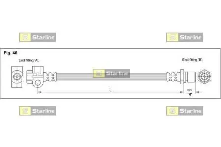 Гальмівний шланг STARLINE HA CC.1211