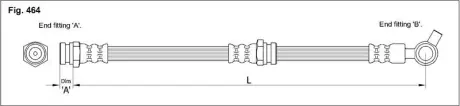 Гальмівний шланг STARLINE HA ST.1093